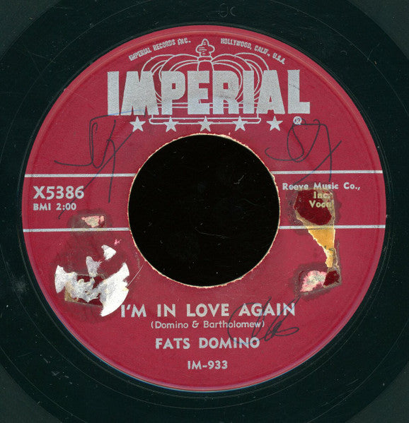 Fats Domino : My Blue Heaven / I'm In Love Again (7", Single)