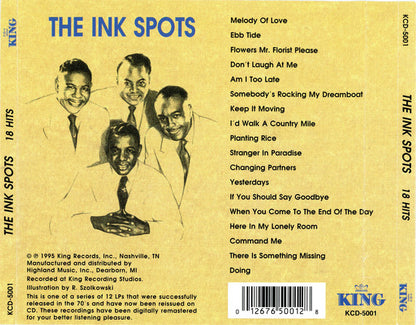 Charlie Fuqua's Ink Spots : 18 Hits (CD, Comp, RE, RM)