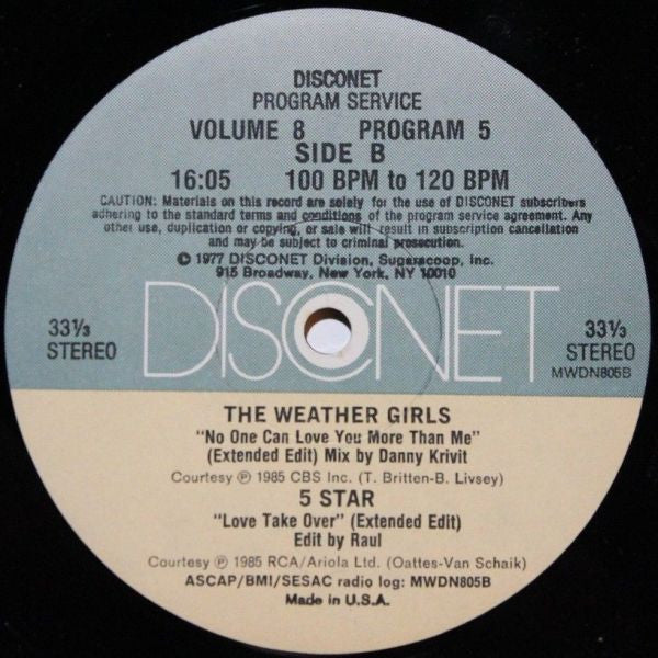 Various : Volume 8 Program 5 (2x12", Comp, P/Mixed)