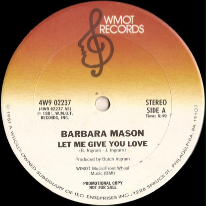 Barbara Mason : Let Me Give You Love (12", Promo)