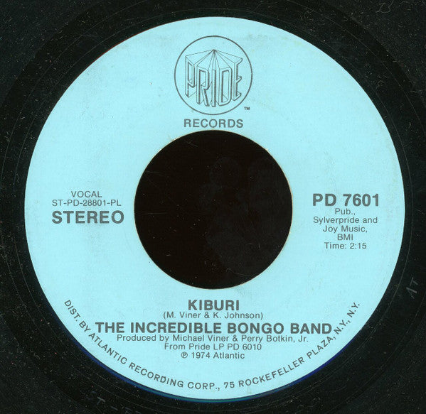 The Incredible Bongo Band : Kiburi (7", Promo, PL)