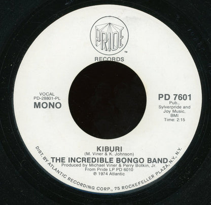 The Incredible Bongo Band : Kiburi (7", Promo, PL)
