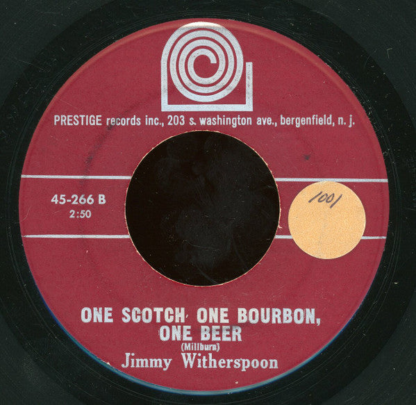 Jimmy Witherspoon : Baby Baby Baby / One Scotch One Bourbon, One Beer (7")