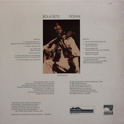 Bola Sete : Ocean (LP, Album, RE)