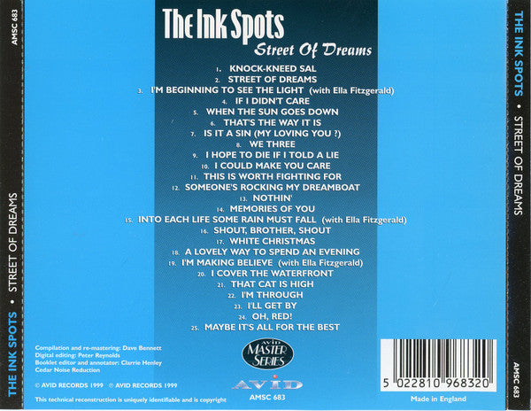 The Ink Spots : Street Of Dreams (CD, Comp, RM)