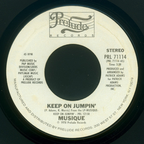 Musique : Keep On Jumpin' / Summer Love Theme (7", Single, Promo, Styrene)