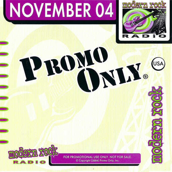 Various : Promo Only Modern Rock Radio: November 2004 (CD, Comp, Promo)