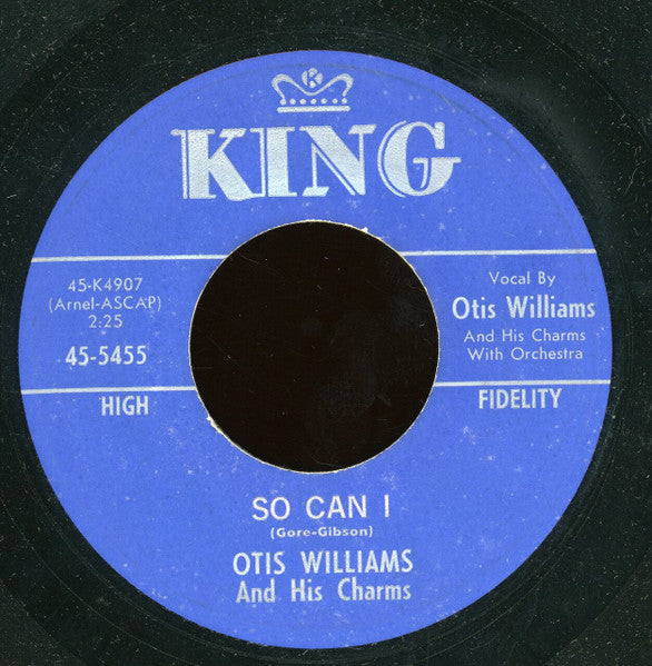 Otis Williams & The Charms : So Can I / Little Turtle Dove (7")