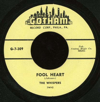 The Whispers (4) : Don't Fool With Lizzie / Fool Heart (7", RE, Unofficial)