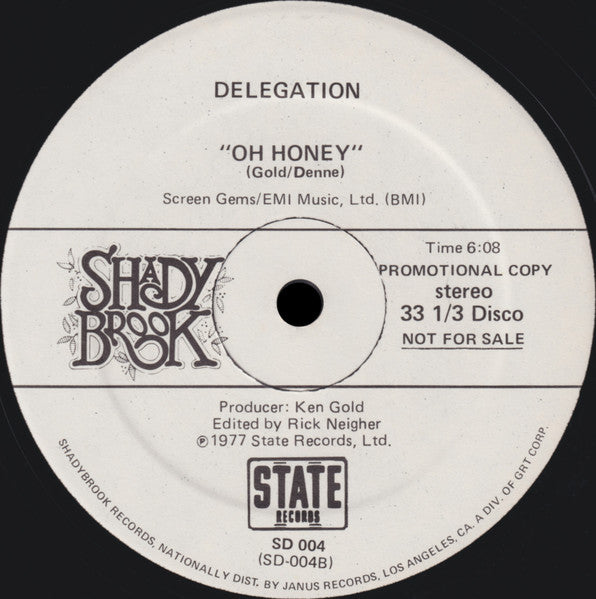 Delegation : The Promise Of Love/Soul Trippin' (12", Single, Promo)