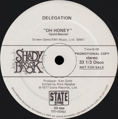 Delegation : The Promise Of Love/Soul Trippin' (12", Single, Promo)