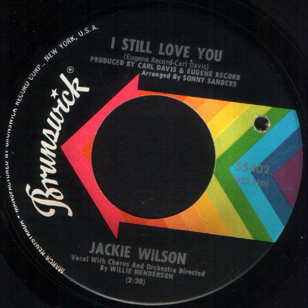 Jackie Wilson : I Still Love You (7", Glo)