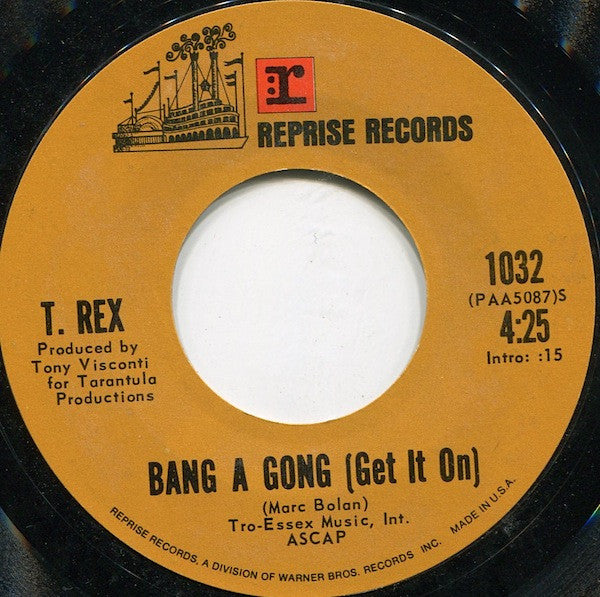 T. Rex : Bang A Gong (Get It On) (7", Single, Styrene, Ter)