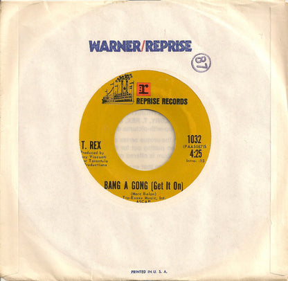 T. Rex : Bang A Gong (Get It On) (7", Single, Styrene, Ter)