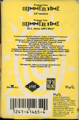 DJ Jazzy Jeff & The Fresh Prince : Summertime (Cass, Single)