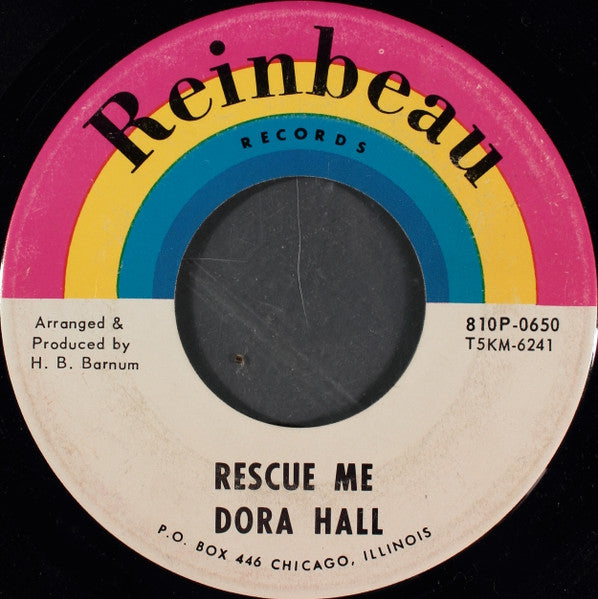 Dora Hall : Rescue Me / King Of The Road (7")