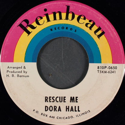 Dora Hall : Rescue Me / King Of The Road (7")