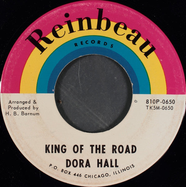 Dora Hall : Rescue Me / King Of The Road (7")
