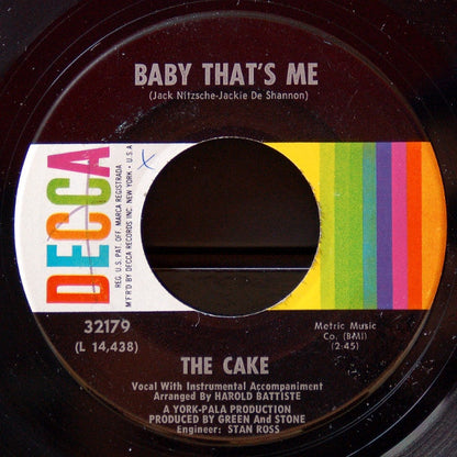 The Cake (2) : Baby That's Me (7", Single, Glo)