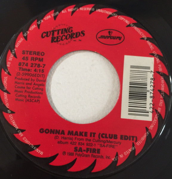 Safire : Gonna Make It (7")