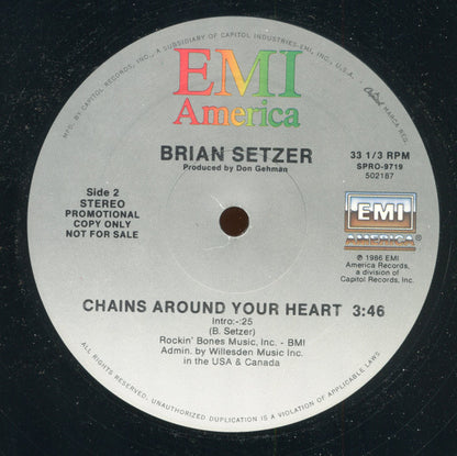 Brian Setzer : Chains Around Your Heart (12", Promo)