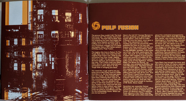 Various : Pulp Fusion: Return To The Tough Side (Original 1970's Ghetto Jazz & Funk Classics) (CD, Comp, RE)