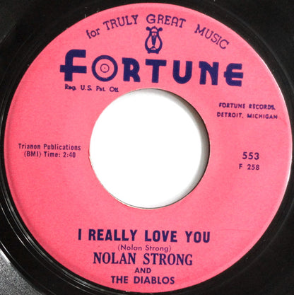 Nolan Strong : I Really Love You / You're My Love (7", Single)