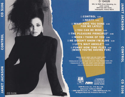 Janet Jackson : Control (CD, Album, Club, RE, PMD)