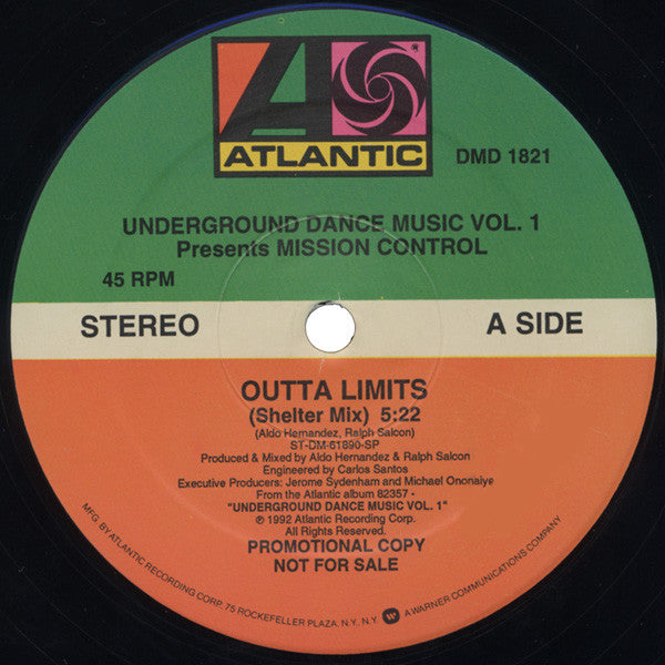 Mission Control : Outta Limits (12", Promo)
