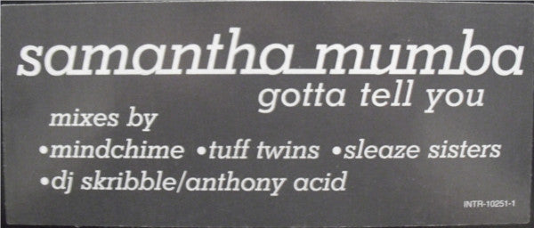 Samantha Mumba : Gotta Tell You (12", Single, Promo)
