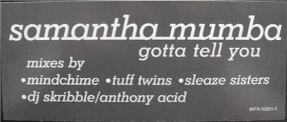 Samantha Mumba : Gotta Tell You (12", Single, Promo)