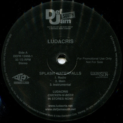 Ludacris : Splash Waterfalls / Blow It Out (12", Promo)