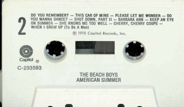 The Beach Boys : American Summer (Cass, Comp, Club)