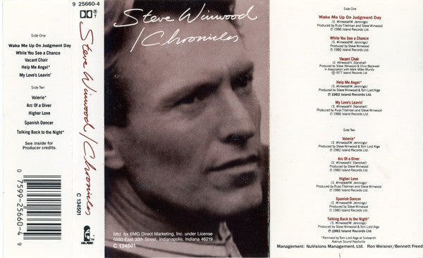 Steve Winwood : Chronicles (Cass, Comp, Club)