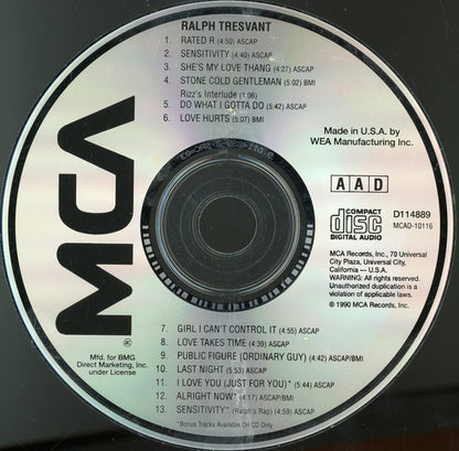 Ralph Tresvant : Ralph Tresvant (CD, Album, Club)