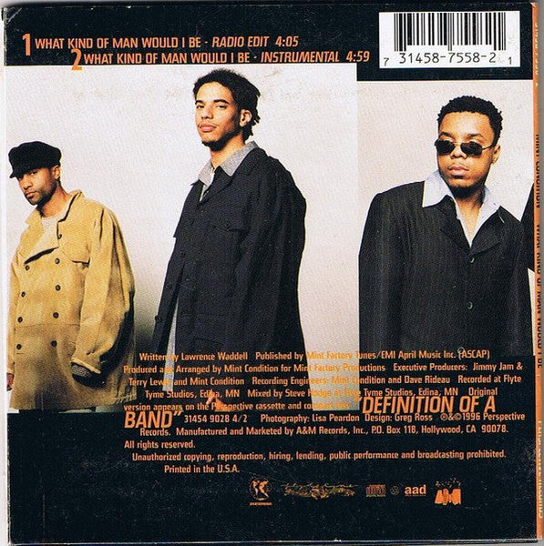 Mint Condition : What Kind Of Man Would I Be (CD, Single, Car)