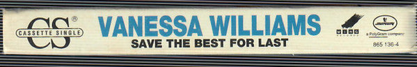 Vanessa Williams : Save The Best For Last (Cass, Single, Dol)