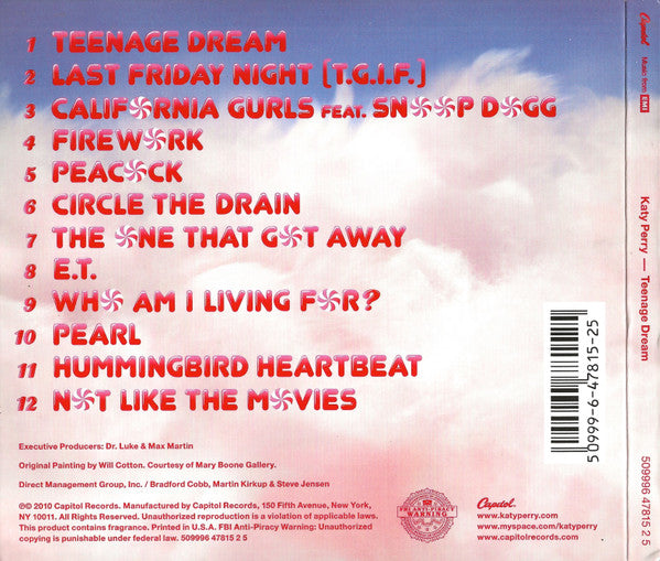 Katy Perry : Teenage Dream (CD, Album, Cle)