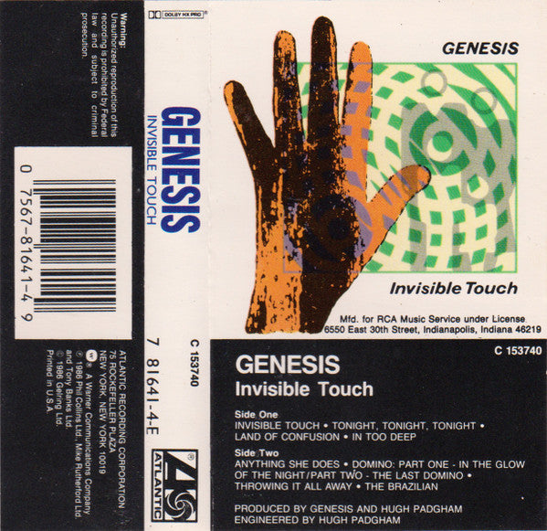 Genesis : Invisible Touch (Cass, Album, Club)