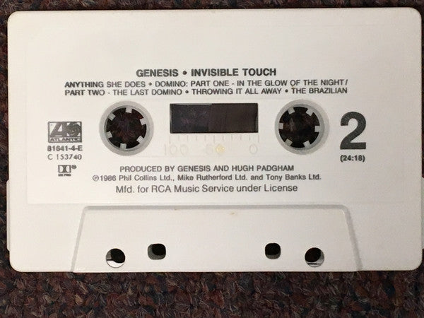 Genesis : Invisible Touch (Cass, Album, Club)