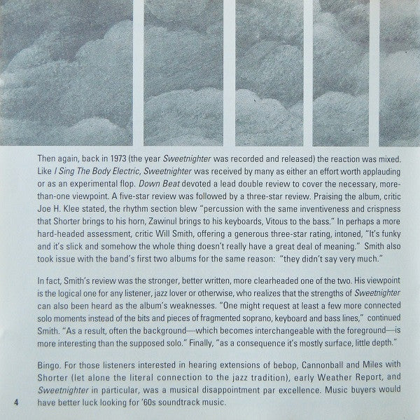 Weather Report : Sweetnighter (CD, Album, RE, RM)