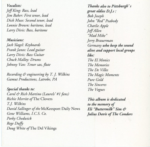 Laurels (2) : The Test Of Time (Cass, Album)