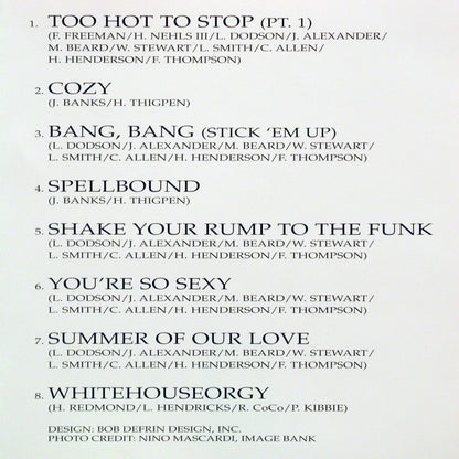 Bar-Kays : Too Hot To Stop (CD, Album, RM)