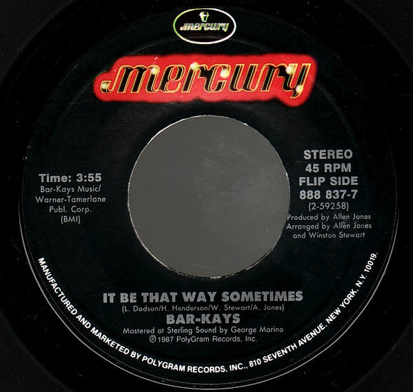 Bar-Kays : Certified True (7", Styrene)