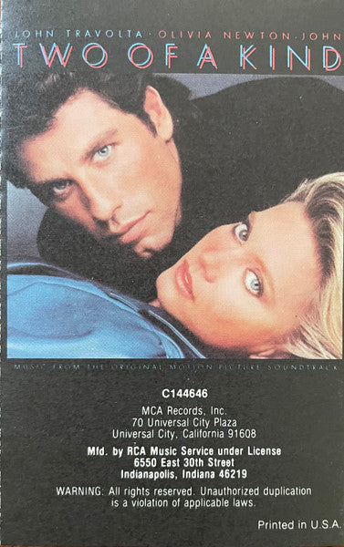Various : Two Of A Kind - Music From The Original Motion Picture Soundtrack (Cass, Album, Club)