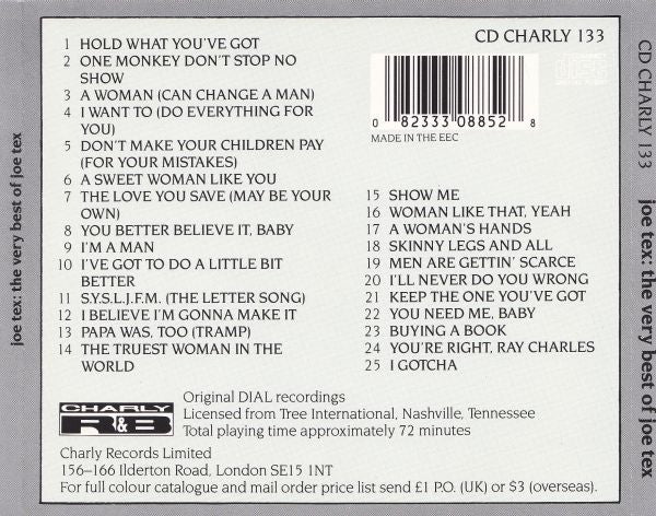 Joe Tex : The Very Best Of Joe Tex (CD, Comp)