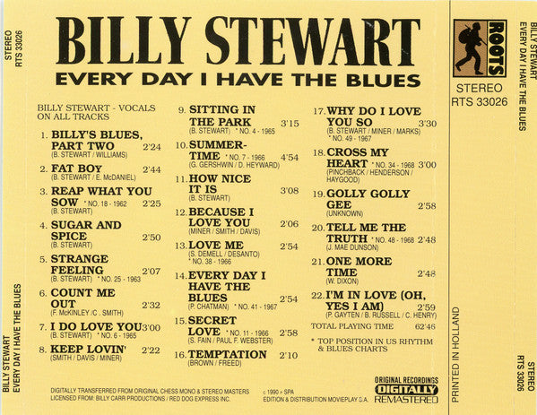 Billy Stewart : Every Day I Have The Blues (CD, Comp, RM)