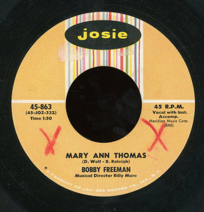Bobby Freeman : Love Me / Mary Ann Thomas (7")