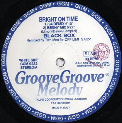 Black Box : Bright On Time (94 Remixes) (12")