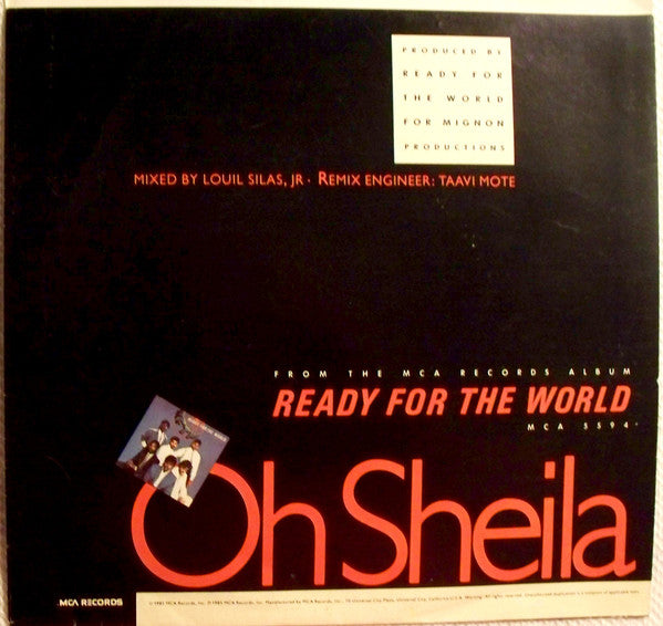 Ready For The World : Oh Sheila (7", Single, Glo)